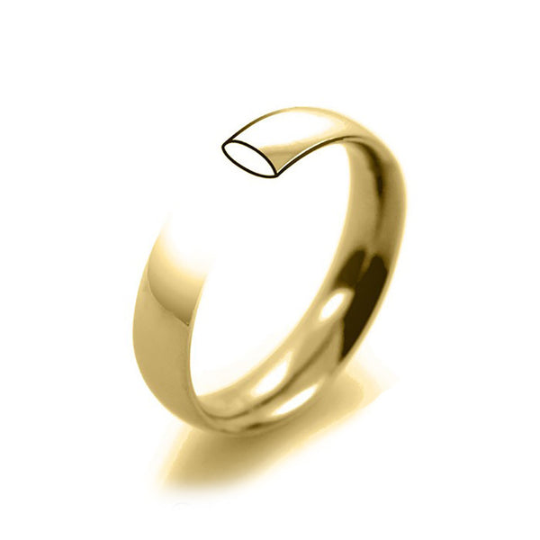 Simple yellow gold hot sale wedding band