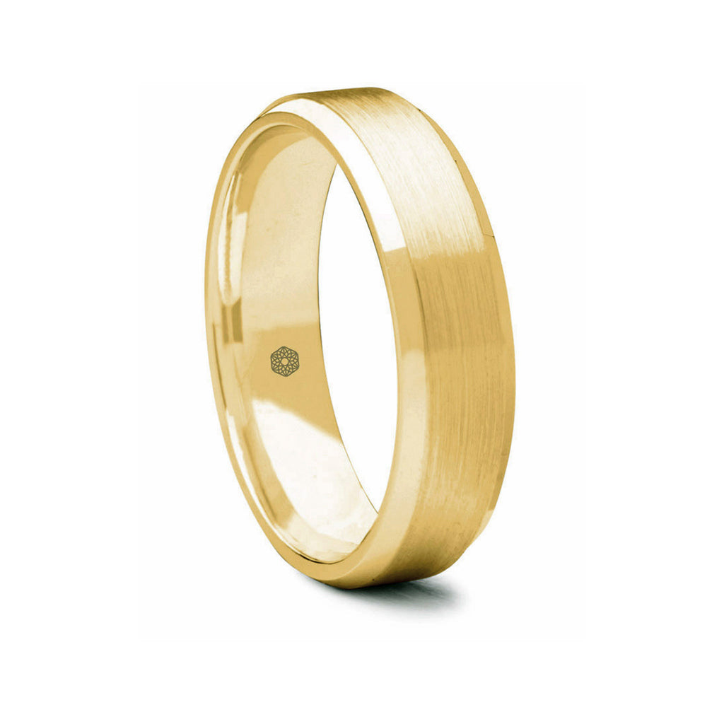 Gold ring hot sale matte finish